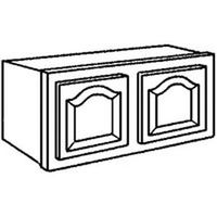two door wall cabinet, oak 36in. x 15in.
