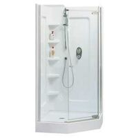 Neo Angle Shower Kit, 38in. x 38in. White