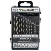 Hi Speed Steel Drill Bit Set, 1/16in.-1/4in. 13 Pc