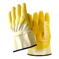 GLOVE RUBBER NATURAL YELLOW   