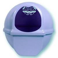 roundabout dome cat litter box, pink