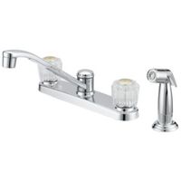 FAUCET KITCHEN 8IN 2HNDL CHRM 