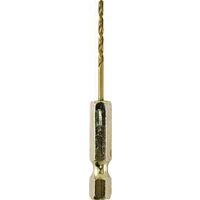 Titanium Coated Hex Shank Drill Bit, 3/8in.