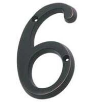 House Number 6, 4in. Aged Bronze