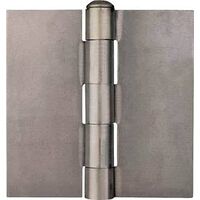 weld standard weight blank door hinge plain steel, 2 1/2in.