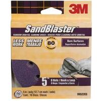 Eight Hole Sanding Disc 80 Grit, 5in. 10 Pk