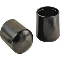 Plastic Leg Tips Black, 1"