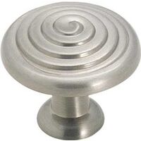 Spiral Knob, Satin Nickel
