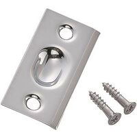 Square Corner Strike Plate, Chrome
