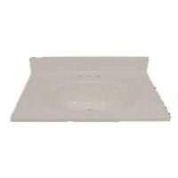 Cultured Marble Vanity Top, Solid Bone