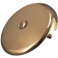 bath drain face plate, polished brass