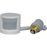 outdoor motion activated light, white