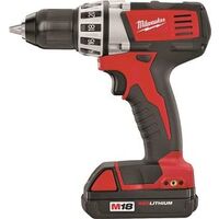 milwaukee compact cordless drill kit, 18v