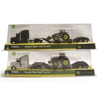 john deere assorted toy farm semi-trucks, 1:64