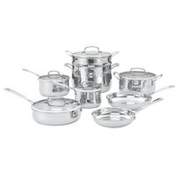 COOKWARE STAINLESS 13PC SET   