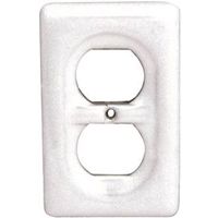 single outlet cover ceramic white