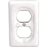 single outlet cover ceramic white
