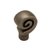 Spiral Question Mark Cabinet Knob, Bronze