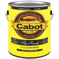 cabot acrylic latex paint, 1 gal ultra white