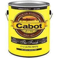 Cabot Acrylic Latex Paint, 1 Gal Ultra White