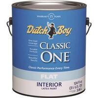 Interior Latex Paint, 1 Gal Flat Neutral Base