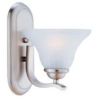 one light wall scone, brushed nickel