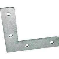 Flat Corner Brace, 2 1/2in. x 1/2in. Zinc
