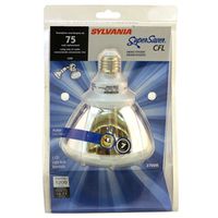 compact fluorescent flood light bulb, 75 watt replacement