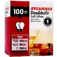 Double Life Soft White Bulb, 100 Watt 