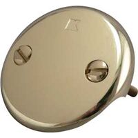 Two Hole Face Plate with Screws, Polished Brass