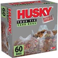 Husky Yard Bags, 39 Gal Clear