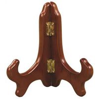 1968502 - 5" WALNUT WOODEN PLATE STAND
