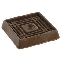 2001931 - CASTER CUP 3"X3"BROWN RUBBER