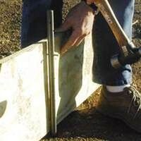 nail stake with holes, 3/4in. x 36in. steel