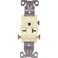 2008985-SINGLE RECPTACLE 250V - ALMOND