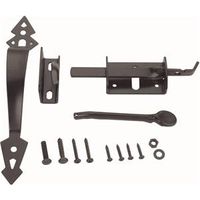2013324 - BLK ORNAMENTAL THUMB LATCH SET