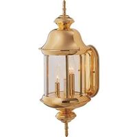 Outdoor Lantern, Polished Brass