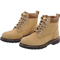 Nubuck Leather Work Boots, 9 1/2 Mens