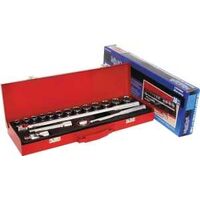 socket wrench set 18 pc, 1/2in. drive