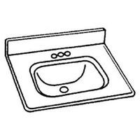 49in. x 22 bone doverstone rectangular