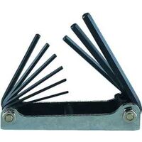 Hex Key Set Fold-Up 9 Pc 1.5-8 mm