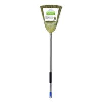 deluxe household corn broom with metal handle