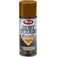 krylon rust tough spray paint, gold metallic 12 oz