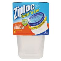 Ziploc-Twist-N-Loc 18035 Medium Round Food Container Set