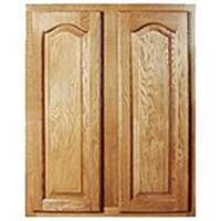 two door wall cabinet, oak 24in. x 30in.