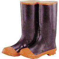 Rubber Knee Boots Black & Red,  Size 15