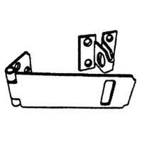 galvanized riveted safety hasp, 3 1/2in.