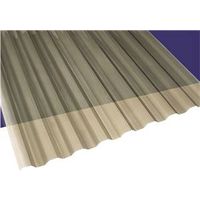 polycarbonate panel, 12 x 26in. solar grey