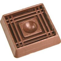 Rubber Caster Cup, 1 5/8" x 1 5/8" Brown