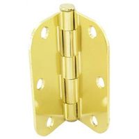door hinge 3 1/2in. satin brass 5/8in.radius